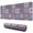 Purple, variant on Long Mouse Pads for Desk,Purple Ethnic Geometric Patchwork Desk Mats on Top Of Desks, Desk Mouse Pad Extra Large with 3mm Non-Slip Base and Stitched Edge for Gaming,Work,Home 31.5"x11.8"