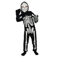 thumbnail image 5 of FYEGRE Full Body Skeleton Jumpsuit Halloween Outfit Scary Bone Bodysuit For Adults And Kids Party Fancy Dress Black 2-3 Years, 5 of 7