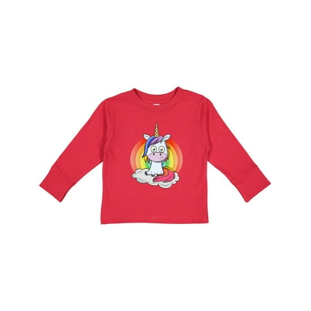 

Inktastic Unicorn Rainbow Gift Toddler Boy or Toddler Girl Long Sleeve T-Shirt