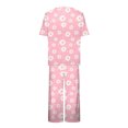 thumbnail image 7 of felwors Womens Pajama Sets, Comfy Cotton 2 Piece Lounge Sets, Woman Two Piece Pjs, Loungewear Set Women, Capri Pants Sets Pink, L, 7 of 7