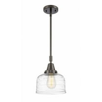 447-1S-OB-G713-Innovations Lighting-Bell - 1 Light Stem Hung Mini Pendant In Industrial Style-11.13 Inches Tall and 8 Inches Wide-Oil Rubbed Bronze