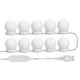 thumbnail image 1 of Yeacher Vanity LEDs Mirror Lights Kit with 10 Bulbs Adjustable 10 Brightness & 3 Modes USB Mirror String Light for Makeup Dressing Table, 1 of 7