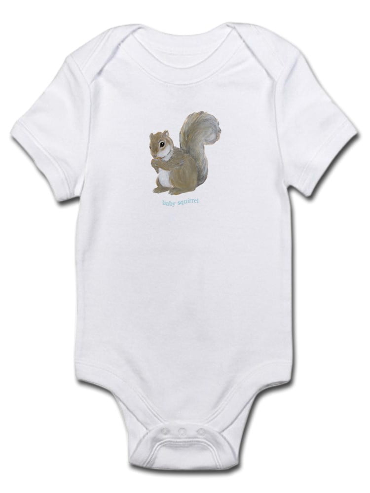 squirrel onesie baby