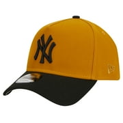 Men's New Era Gold/Black New York Yankees Rustic A-Frame 9FORTY Adjustable Hat
