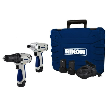 UPC: 0814463014197 | Rikon 12V Li Drill/ Impact Driver Combo Pack With 2 Batteries Kit
