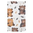 Bears Leaves Blackout Curtain Panels Drapes Privacy Assured with Light