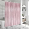 thumbnail image 5 of Polyester Fabric Pink Shower Curtain, Modern Abstract Art Ombre Striped Waterproof Bathtub Curtain Bathroom Decor Set with Hooks 72 x 84 Inches, 5 of 6
