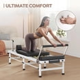thumbnail image 4 of Pilates Reformer,91-Inch Professional Pilates Machine with 800LBS Capacity,Pre-Installed,Silent Smooth Glide,Adjustable Height, 4 of 7