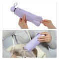 thumbnail image 6 of Unique Bargains 1 Pcs Compact Umbrella Thickened Black Vinyl Lavender Purple, 6 of 6