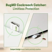 BugMD Bed Bug Trap (1 Pack, 12 Traps) - Interceptors, Bed Bug Prevention, Sticky Glue Traps, Insect Trap Indoor