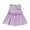 Purple, variant on Kids Girls Dresses Toddler Summer Sleeveless Round Neck With A Bow Dress Casual Playwear Elastic Waist Outfit Dress, Orange, 1-2 Years