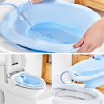 thumbnail image 4 of Home Bath Reusable Toilet Sitz Bath Tub Basin Sits Over Toilet Seat with Adjustable Steam Irrigator, 4 of 8