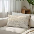 thumbnail image 3 of Bohemian Floral, King Size Pillow Cover, Pillowcase Protectors with Zipper, Breathable Decorative Throw Pillow Case Cover, Vintage Gradient European Line Pillow Shams for Couch Sofa 20x36Inch, 3 of 8