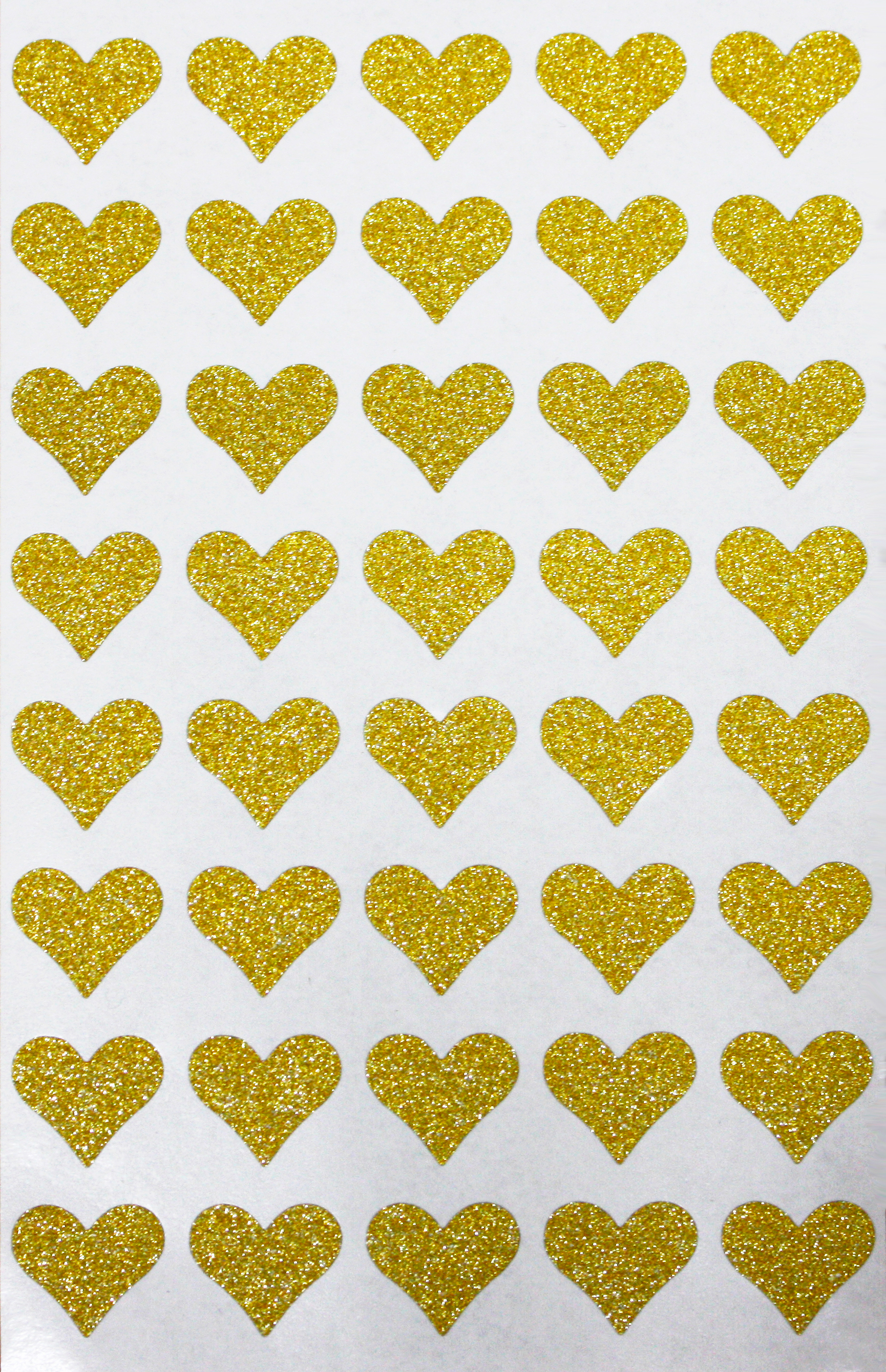 Heart Gold Sticker Glitter Envelopes Seal - Decorative Labels for