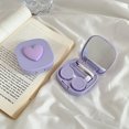 thumbnail image 6 of Eyeglass Case, Contact Lens Case with Cleaner Washer, Travel Size Cute Colored Contact Lenses Applicator Removal Tool Kit with Mirror Solution Bottle for Daily Outdoor (Purple), 6 of 8