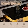 thumbnail image 6 of BaPiPro LED Coffee Table with 2 Storage Drawers, Modern Center Table with USB Charging & Smart Control for Living Room, 39" Black, 6 of 9