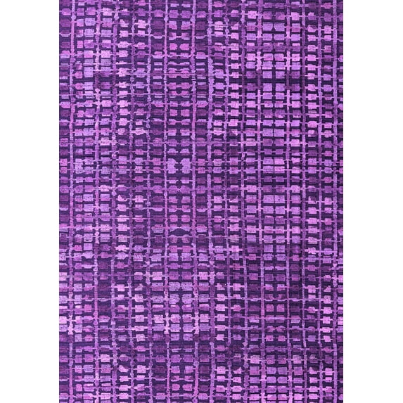 Ahgly Company Indoor Rectangle Abstract Purple Modern Area Rugs, 7' x 9'