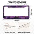 thumbnail image 7 of Aluminum License Plate Frame 2 Pack Car Exterior Accessory Car Tag Holder for Front Rear Plates Cars Decor Glowing Purple Butterfly, 7 of 7