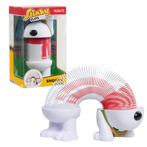 Disney Slinky Flips Snoopy, Flipping Like a Slinky, Standing 6 Inches Tall, Toys for Kids Ages 5 and up
