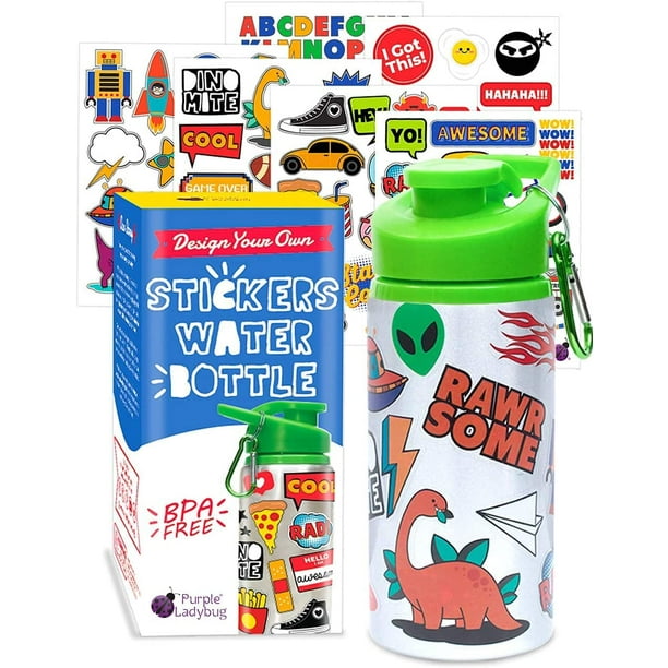 Customize Your Own Water Bottle with Fun Stickers - Perfect Gift