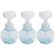 thumbnail image 1 of Botella de espuma de flor PETG, 3 uds., 300ml, bomba para Mousse, cosméticos para lavar a mano, subpaquete, botella brillante de flor azul transparente, 1 of 5