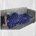 thumbnail image 6 of Periodic Table Soft Flannel Fleece Throw Blanket, Chemistry Elements in Abstract Style Science Classroom Backdrop, Cozy Plush for Indoor and Outdoor Use, 50" x 70", Royal Blue and White, by Ambesonne, 6 of 6