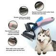 thumbnail image 3 of Holloyiver Dog Brush and Cat Brush Special for Deshedding Pet with Thick, Medium, Long, Curly Hair, 2 Sided Pet Grooming Tool, Mats & Tangles Dematting, No More Nasty Shedding and Flying Hair, 3 of 7