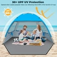 thumbnail image 3 of Venustas Tienda de campaña de playa refugio solar para 3/4-5/6-7/8-10 personas, toldo de playa portátil con protección UV UPF 50+, cabaña ligera y de fácil instalación, 3 of 5