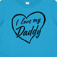 thumbnail image 4 of Inktastic I Love My Daddy in Black Chalk Heart Boys or Girls Baby T-Shirt, 4 of 5