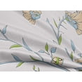 thumbnail image 4 of oneOone Rayon White Fabric Leaves & Flower Florals Sewing Material Prints Fabric By The Yards 56 Inches Wide, 4 of 6