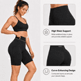 thumbnail image 3 of GymCope Womens 8" High Waist Yoga Shorts for Women Athletic Biker Shorts Workout Shorts Tummy Control Deep Pockets, Black, L, 3 of 9