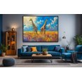 thumbnail image 2 of Animal Wall Art Picture Giraffe Animal Wall Decor Canvas Wall Art For Livingroom Bedroom Office, 2 of 7