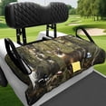 thumbnail image 4 of XYZCANDO Forest Deer Print 2-Seat Golf Cart Seat Cover with 4 Pockets | Universal Non-Slip Washable Protection for EZGO Club Car Yamaha, 4 of 8