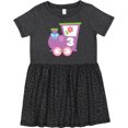 thumbnail image 3 of Inktastic 3rd Birthday Train 3 Year Old Girl Girls Toddler Dress, 3 of 5
