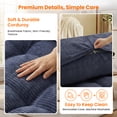 thumbnail image 3 of Puremind Folding Sofa Bed, Convertible Floor Couch, 73" x 52" Foldable Mattress Chair, Fold Out Chair Bed for Living Room/Bedroom, Blue, 3 of 7