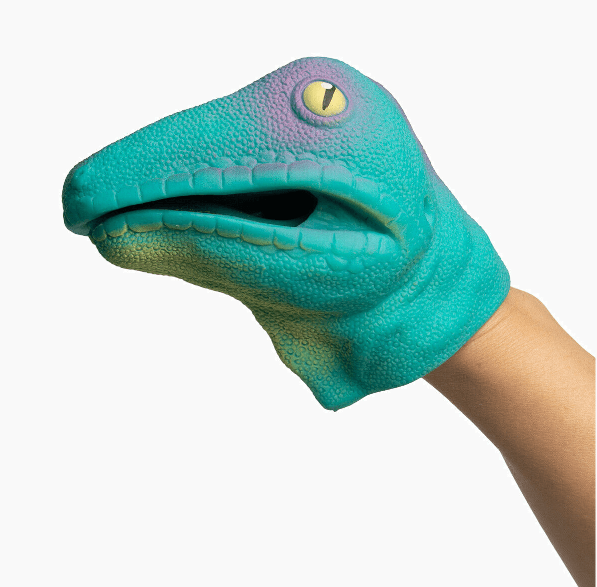 12pk Lizard Hand Puppet Kids Toys Flexible Rubber Fun Party Favor Dinosaur Head 