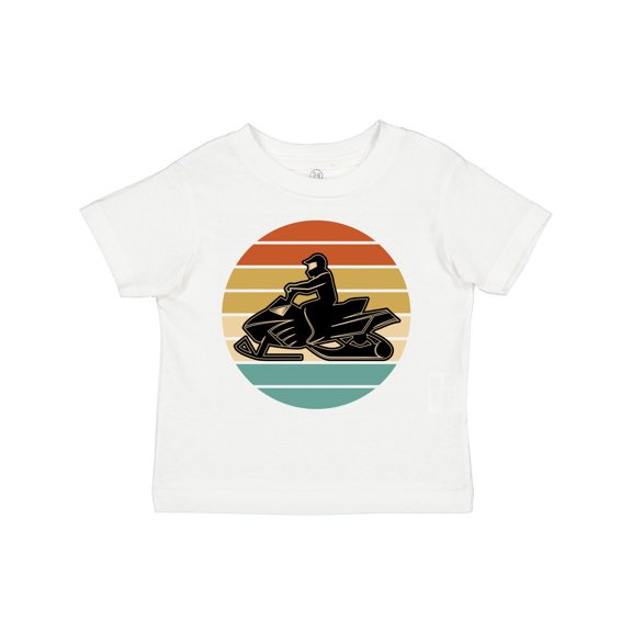 Inktastic Snowmobile Retro Sunset Boys or Girls Toddler T-Shirt
