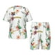 thumbnail image 1 of Balery Pretty Floral With Leaves Conjunto de Pijama Infantil de Manga Corta con Estampado – Ropa de Dormir de Algodón Suave-Large, 1 of 5