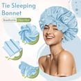 thumbnail image 4 of Satin Tie Bonnet Standard Light Blue, 4 of 6