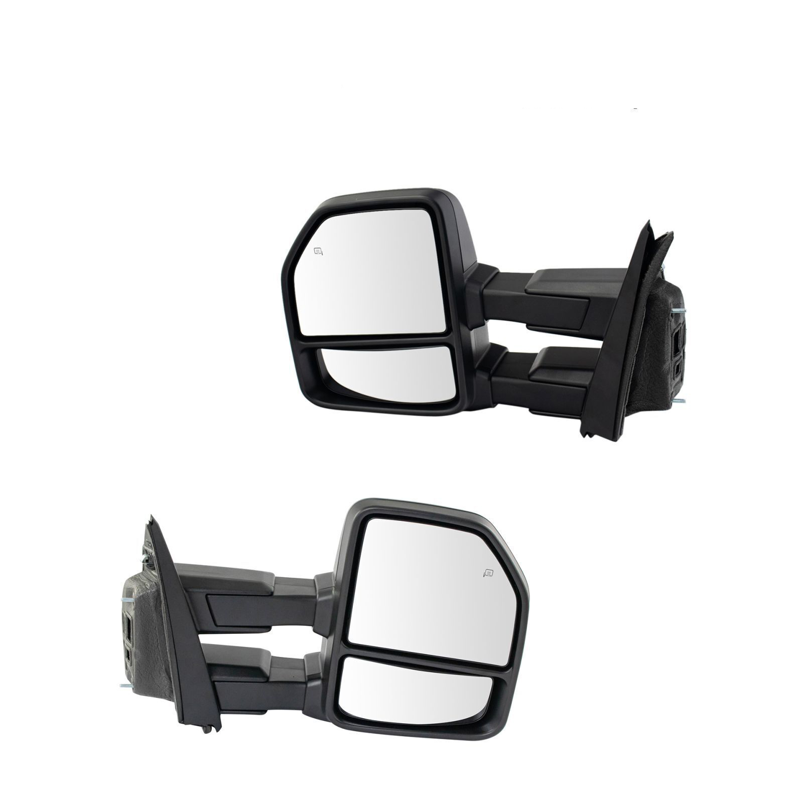 変更OK QLYCFPOBY Towing Mirror Power Heater Folding Signals Fits Pair  (Plastic)