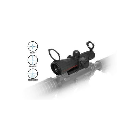 NcSTAR Mark III Blue P4 Sniper, 3-9 x 42 Rifle Scope with Laser