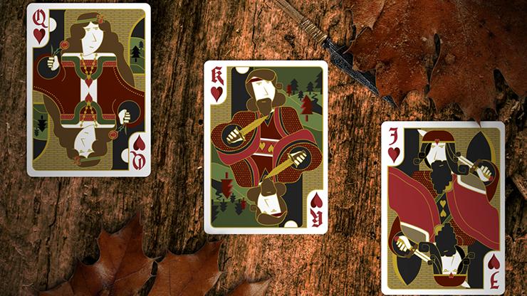 Secret Tale of Robin Hood: Black Owl Playing Cards by Dutch Card House