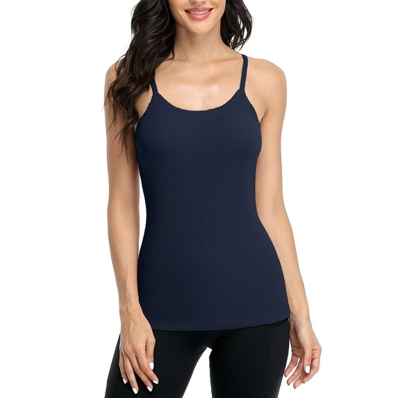 Women's Adjustable Straps Camisole Stetchy Scoop Neck Undershirts