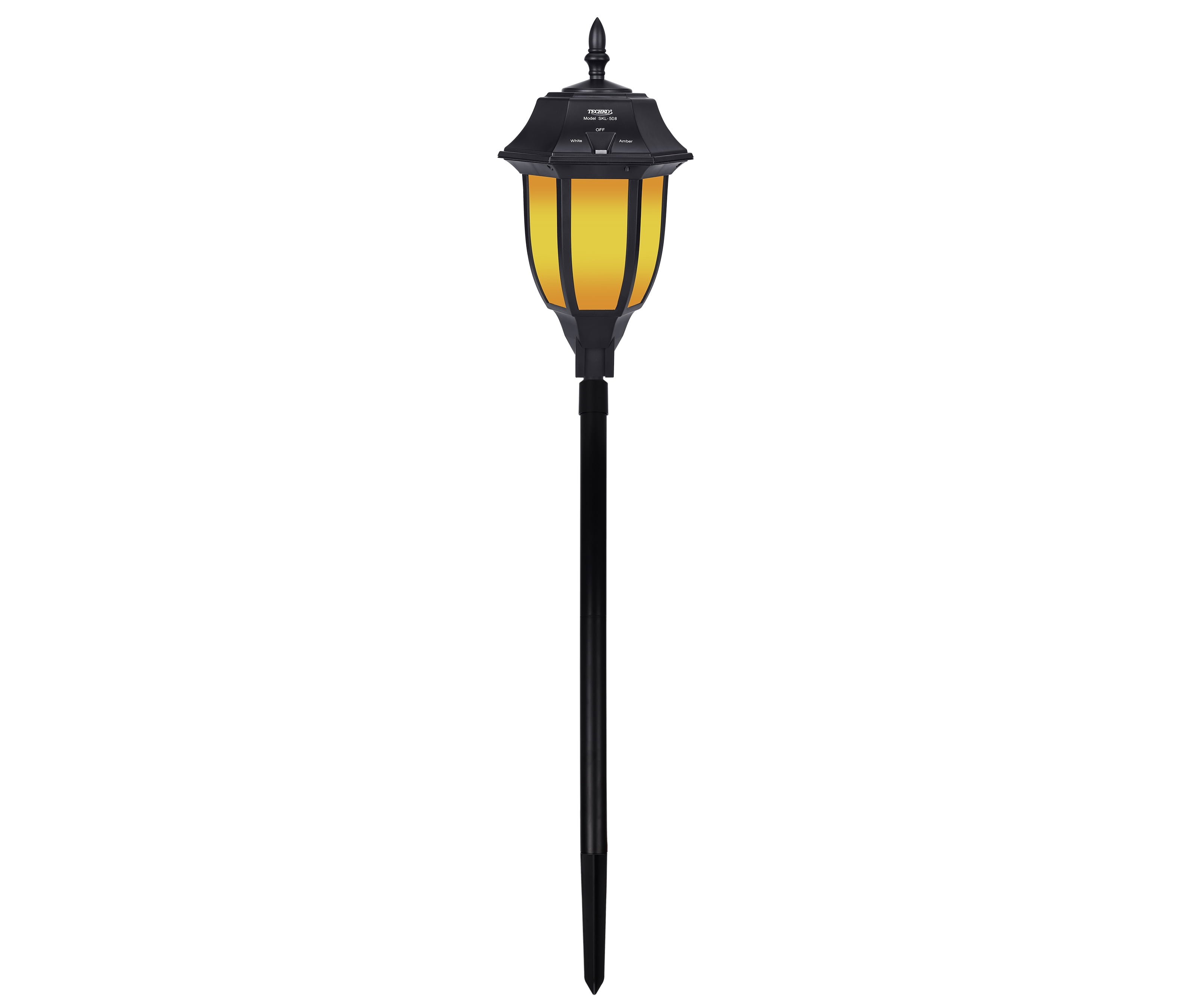 Techko Solar Garden & Walkway LED Light - Amber or White Light