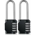 thumbnail image 1 of EcoNesxp Resettable Lock Gym 4 Position Lock Ring Heavy Duty Combination Padlock Weatherproof Padlock, 1 of 5