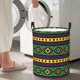 thumbnail image 5 of Fotbe Carnival Mardi Gras Cesto de Ropa con Asas, Cesto Impermeable de Gran Capacidad, Bolsa de Lavado para Dormitorio, Cesto de Ropa con Ruedas y Asas-Small, 5 of 6