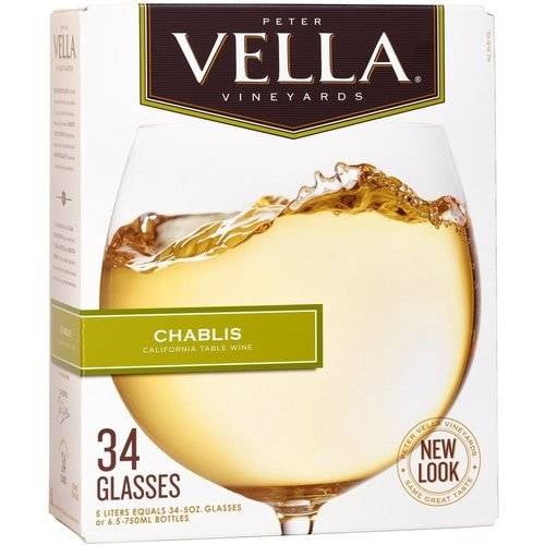 Peter Vella Box Chablis Wine, 5 L