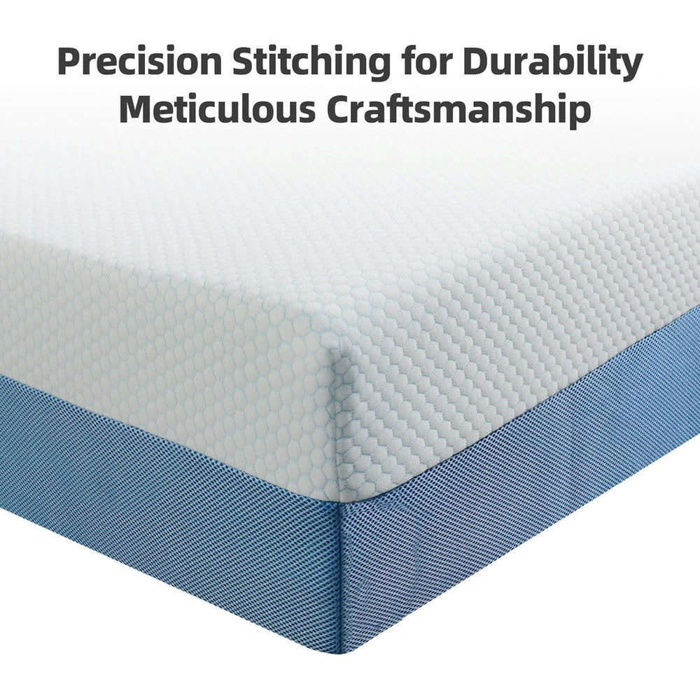 Barara King 10 Inch Premium Queen Mattress, Optimal Support with Airy Design, Non Toxic Materials for Enhanced Comfort, White