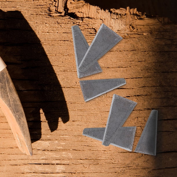 UPOUART 20Ud Cuñas De Acero Reforzadoras Para Mango De Hacha Y Herramientas Uso En Jardín Exterior