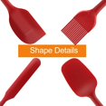 thumbnail image 4 of Silicone Dough Scraper Set, High Quality Silicone Spatula Small Heat Resistant Non Stick Rubber Spatulas Bpa Free Silicone Spatula Seamless One-Piece Design For Baking Or Cooking, 4 of 6